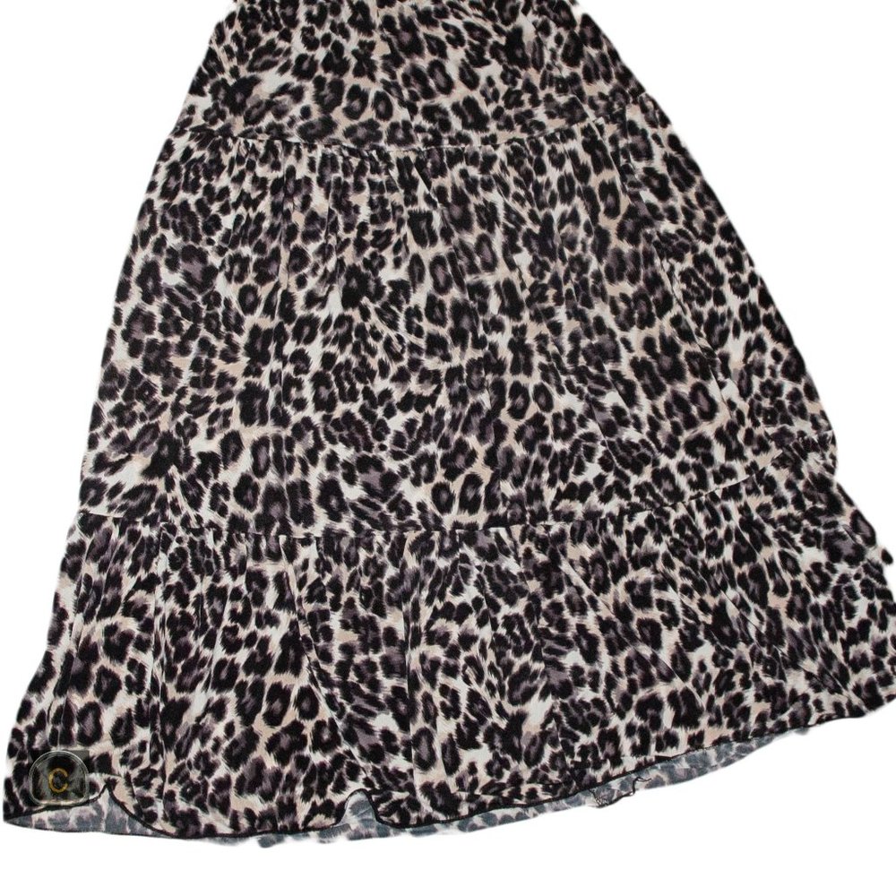Leopard Print Midi Skirt